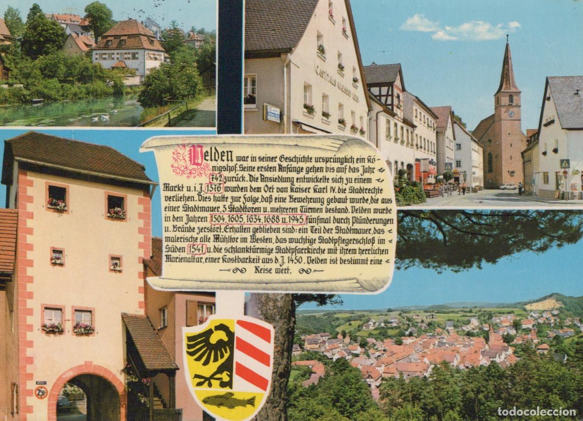 Cartes Postales: Germany Welden Collage Of Town Views River Buildings Church *YBB149