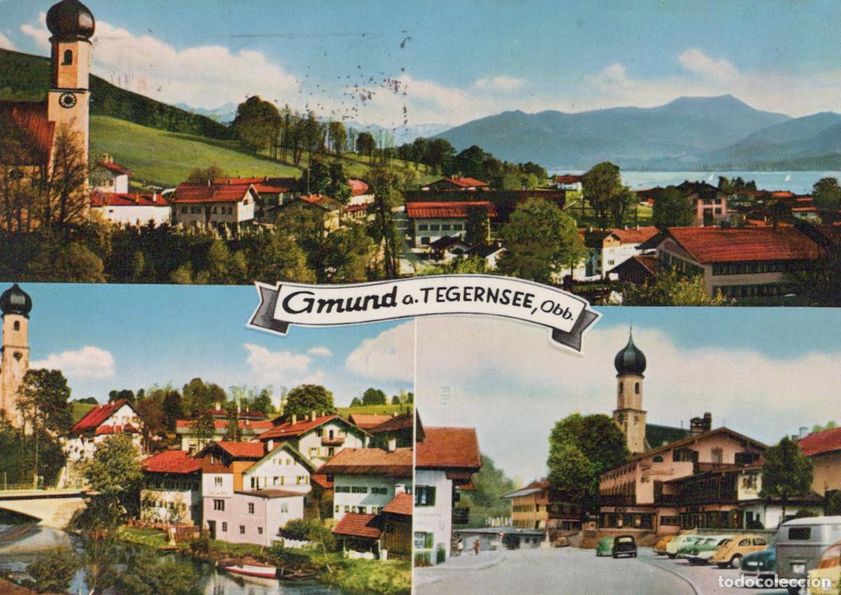 Postais: Germany Tegernsee Gmund At The Upper Village Views Lake Church *YBB160