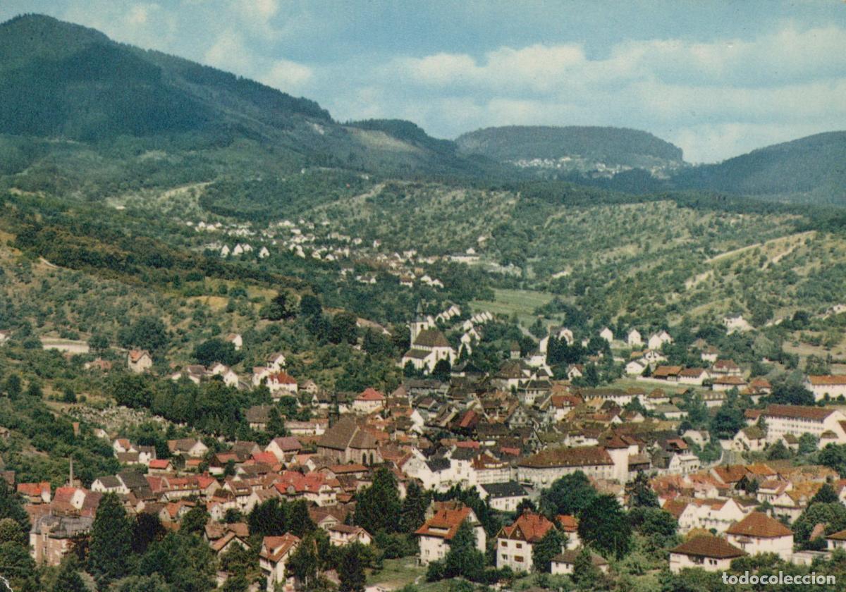 Cartes Postales: Germany Gernsbach Baden W&uuml;rttemberg Panoramic View Of Town And Hills *YBB163