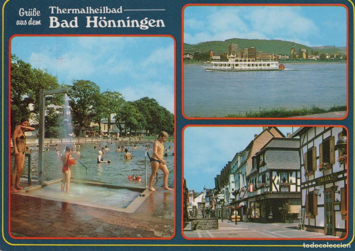 Cartes Postales: Germany Alf Bullay Bad H&ouml;nningen Thermal Spa Rhine River And Town Street *YBB159