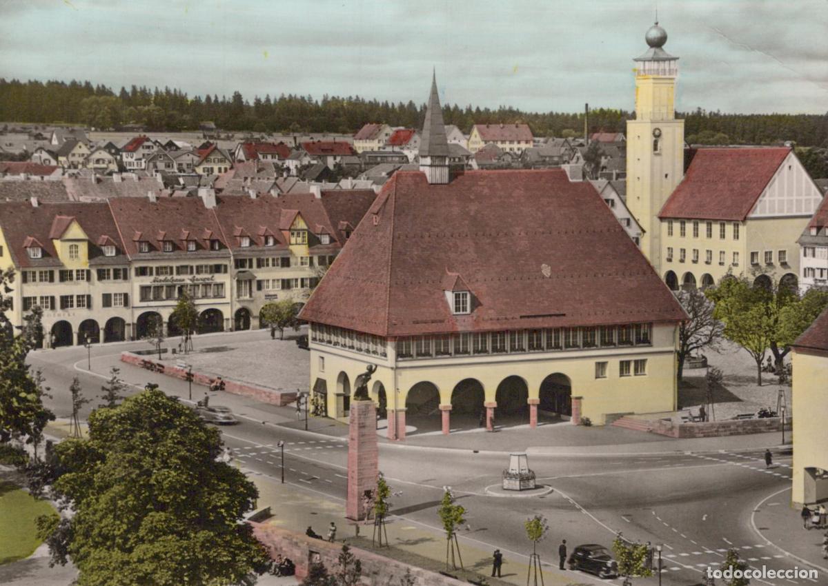 Cartes Postales: Germany Freudenstadt Black Forest Historic Town Hall And City Real Photo *YBB185