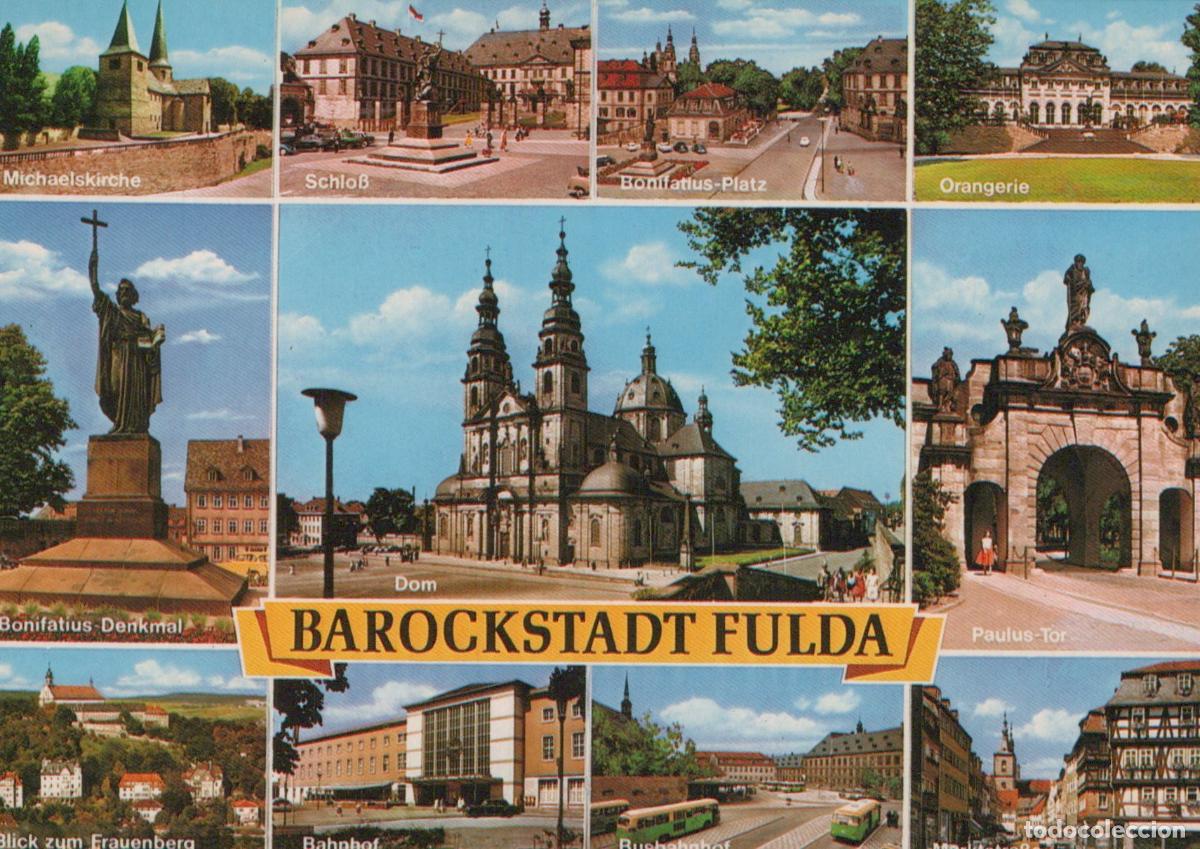 Postkarten: Germany Fulda Baroque City Multi View Michael's Church Dom *YBB176