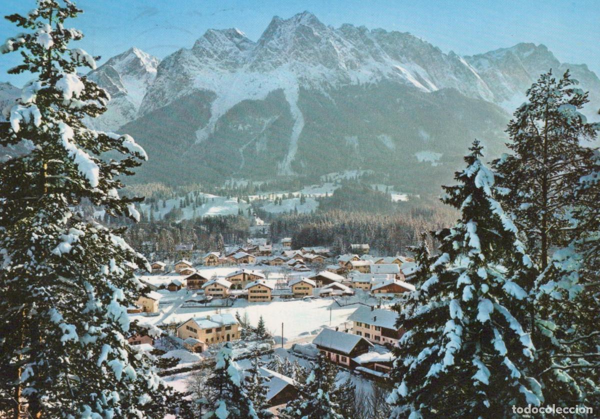 Postkarten: Germany Zugspitze Grainau With Alpspitze Waxenstein Riffelwand Winter *YBB162