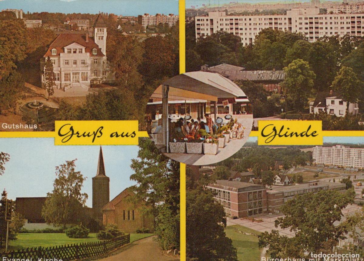 Postkarten: Germany Glinde Multi View Estate House Protestant Church Community *YBB167