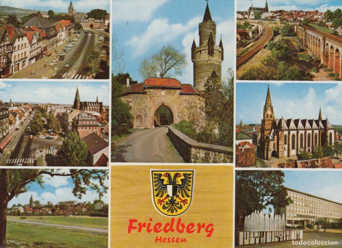 Postkarten: Germany Friedberg Hessen Multi View With Castle Town Views And Modern *YBB186