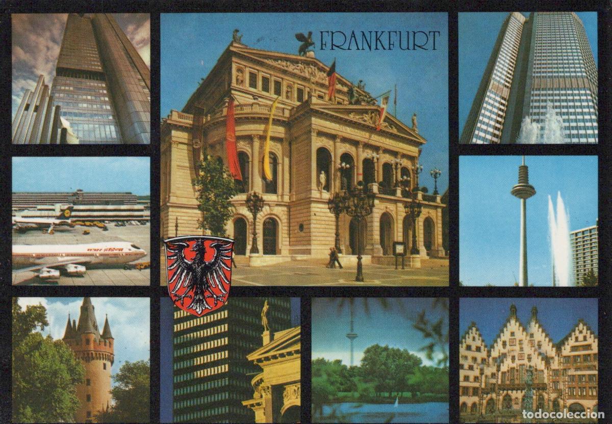 Postkarten: Germany Frankfurt City Collage With Opera House Skyscrapers Airport And *YBB191