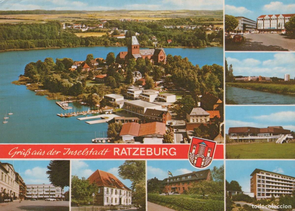 Cartoline: Germany Ratzeburg Multi View With Lake And Buildings *YBB245