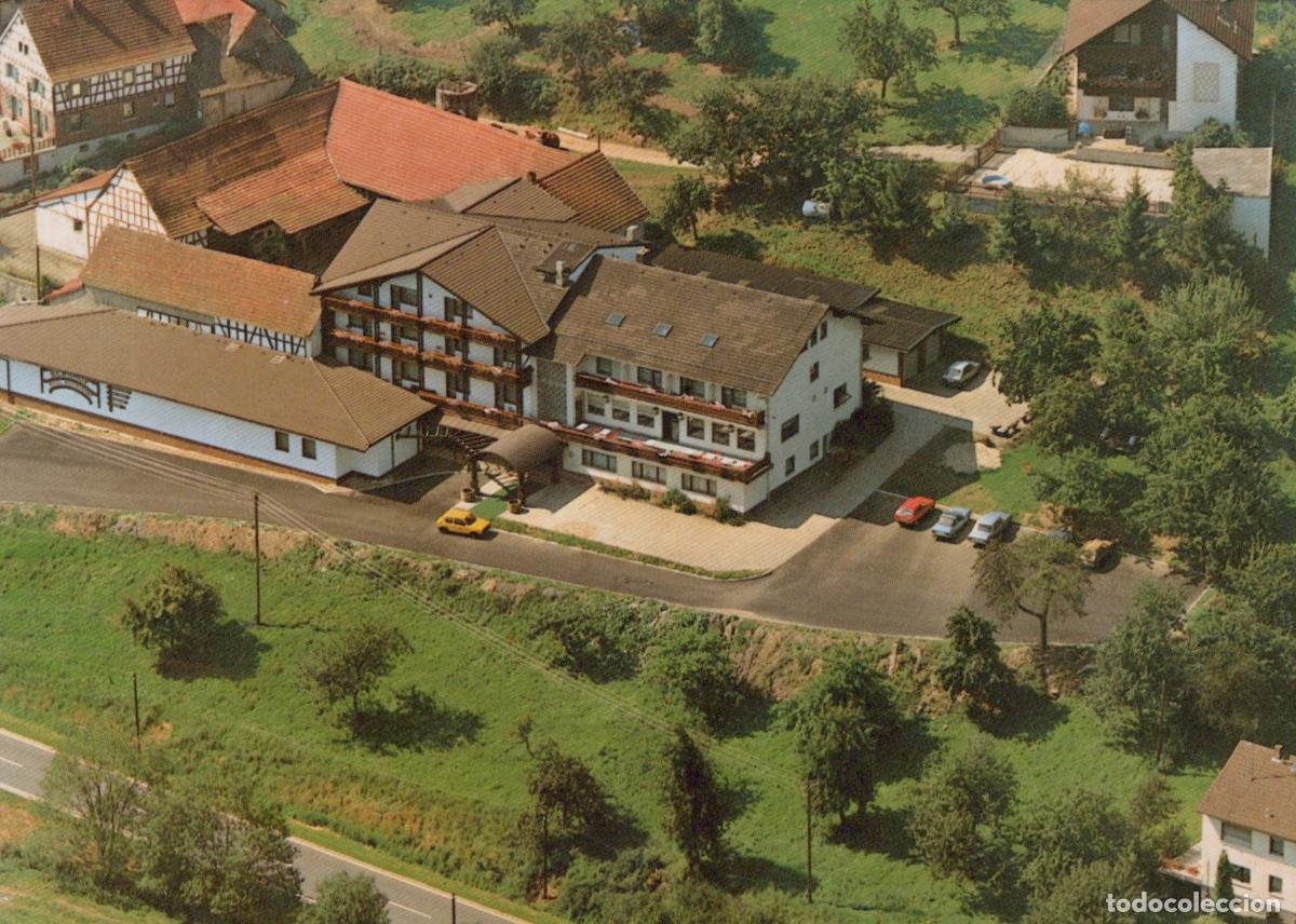 Cartoline: Germany Frankfurt A Main Reichelsheim Hotel Pension Cafe Berghof Aerial *YBB249