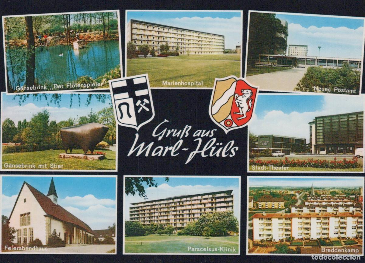 Cartoline: Germany Marl H&uuml;ls Multi View Marienhospital City Theater *YBB268