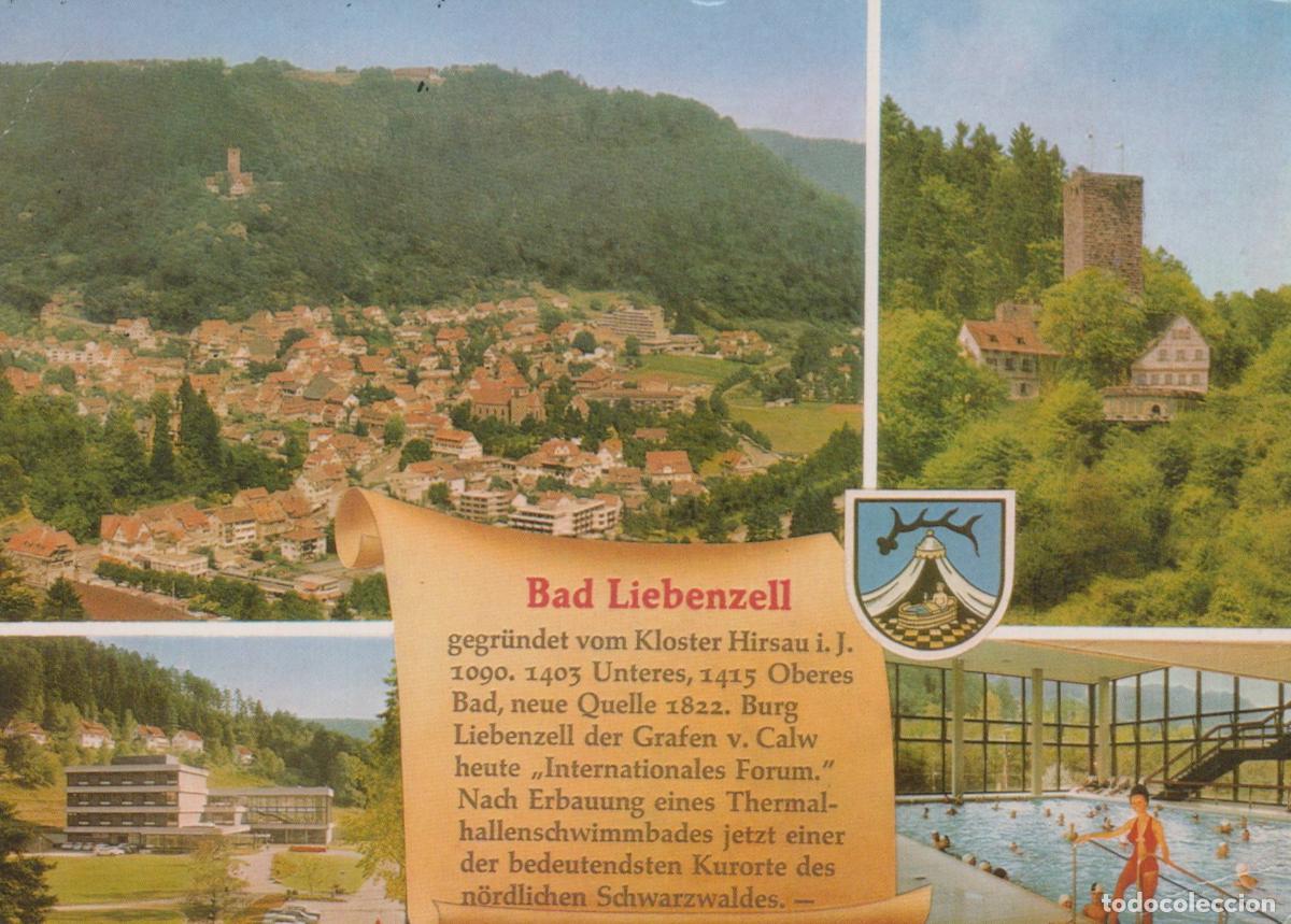 Cartoline: Germany Bad Liebenzell Panoramic View Castle Thermal Bath *YBB207