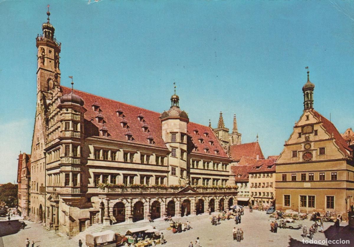 Cartoline: Germany Rothenburg O D Tauber Rothenburg Ob Der Tauber Town Hall And *YBB254