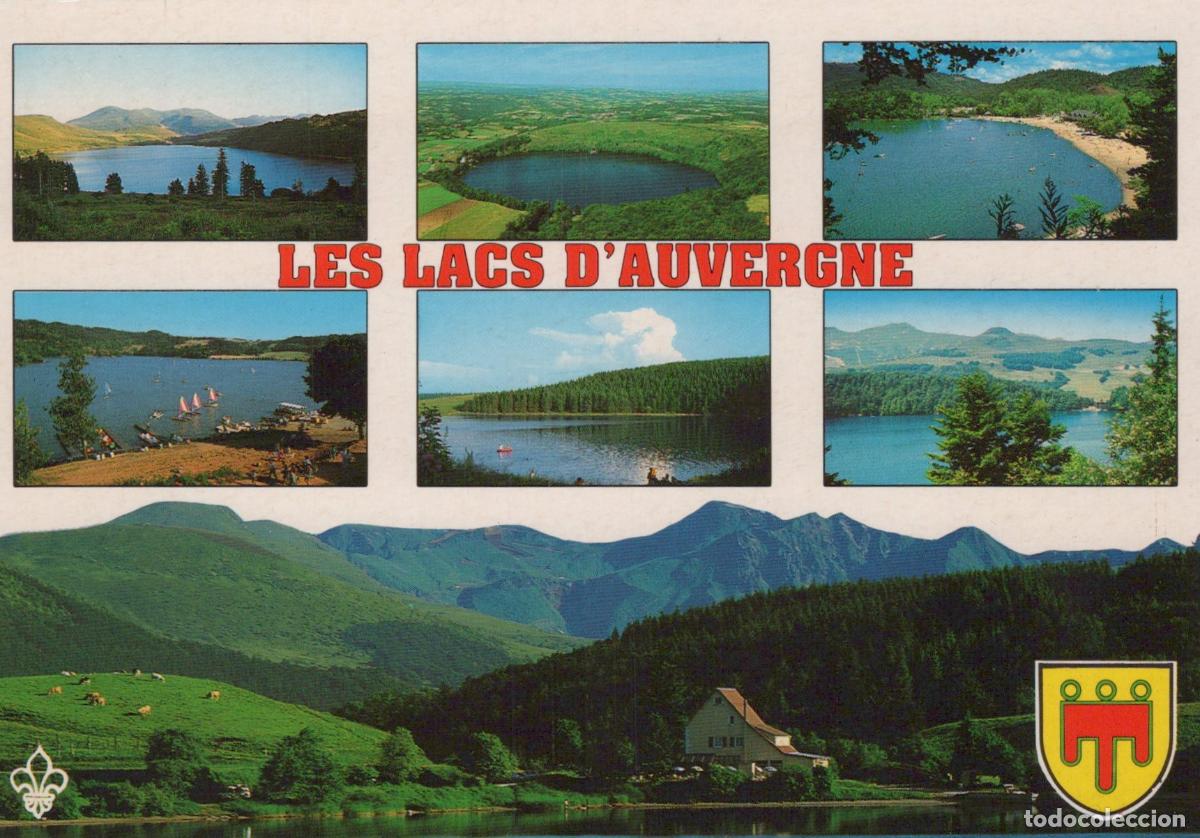 Cartoline: France Clermont Ferrand The Lakes Of Auvergne Scenic Landscape With *YBB280