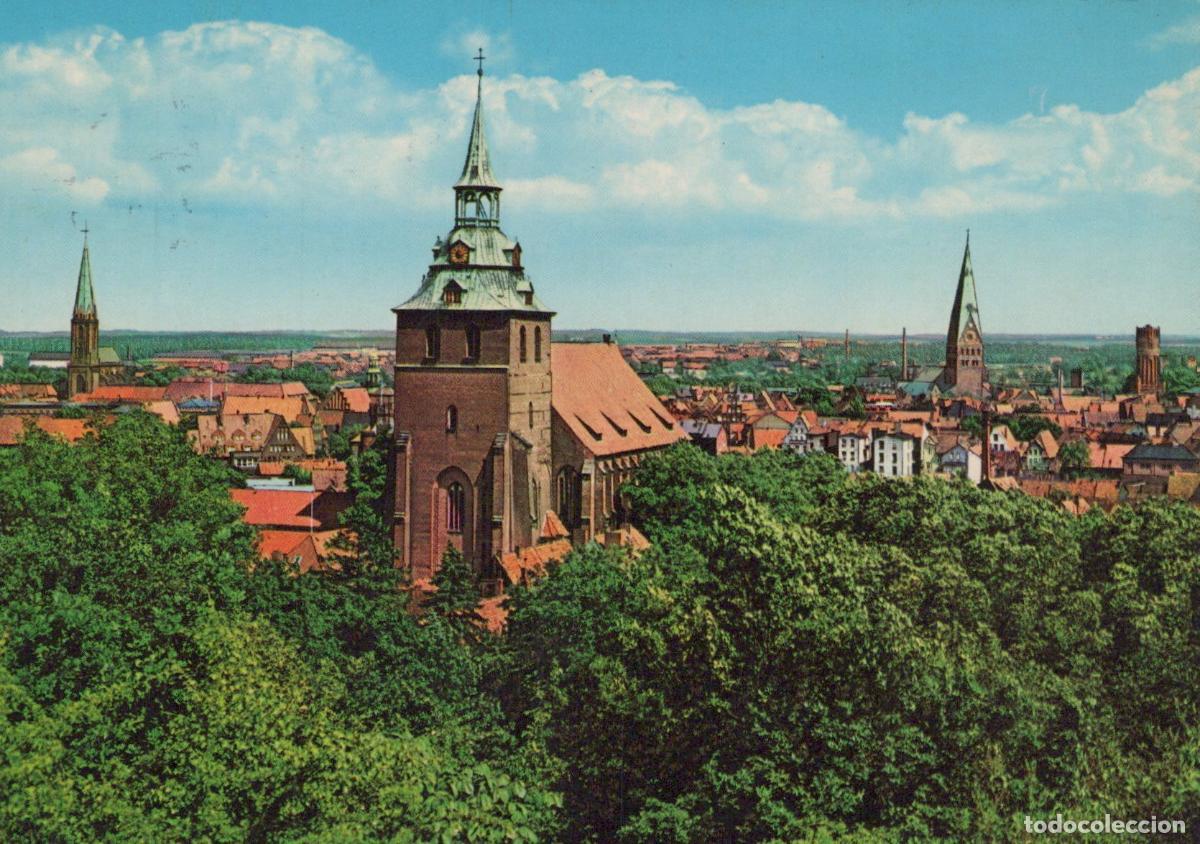 Cartoline: Germany L&uuml;neburg Lueneburg Panoramic View Of Cityscape With St Michaelis *YBB264