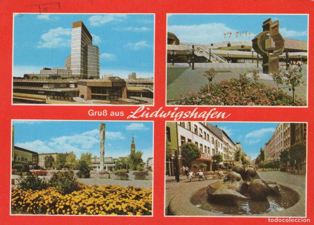 Cartoline: Germany Ludwigshafen City Views New Town Hall Theater Pedestrian Zone *YBB222