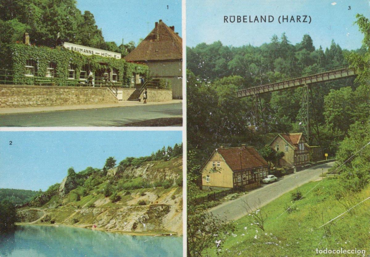 Cartoline: Germany R&uuml;beland Baumannsh&ouml;hle On The Blue Lake Kreuztalbr&uuml;cke *YBB274