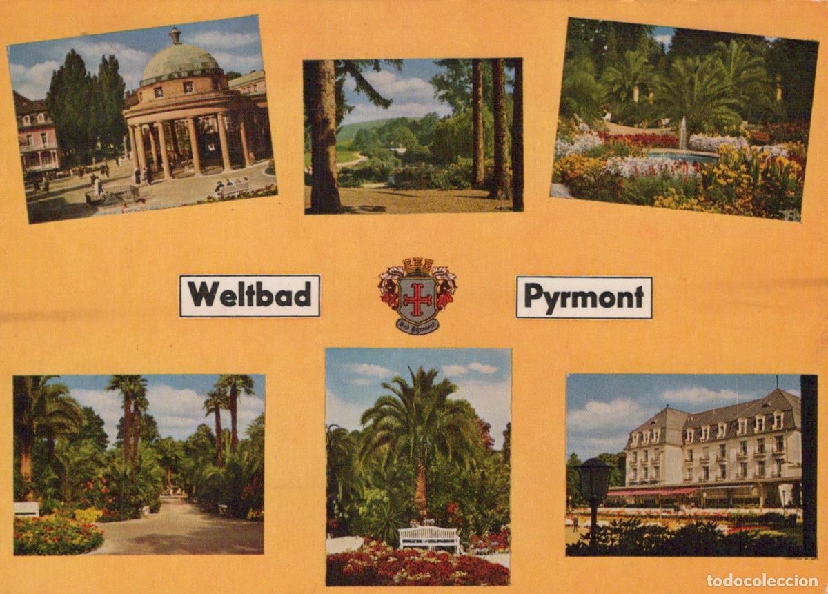 Cartes Postales: Germany Bad Pyrmont Pyrmont Spa Town Collage With Buildings Gardens *YBB256