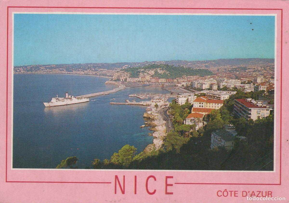 Cartes Postales: France Nice Coast D'Azur Panoramic View Of The Bay And Port With Ship *YBB299