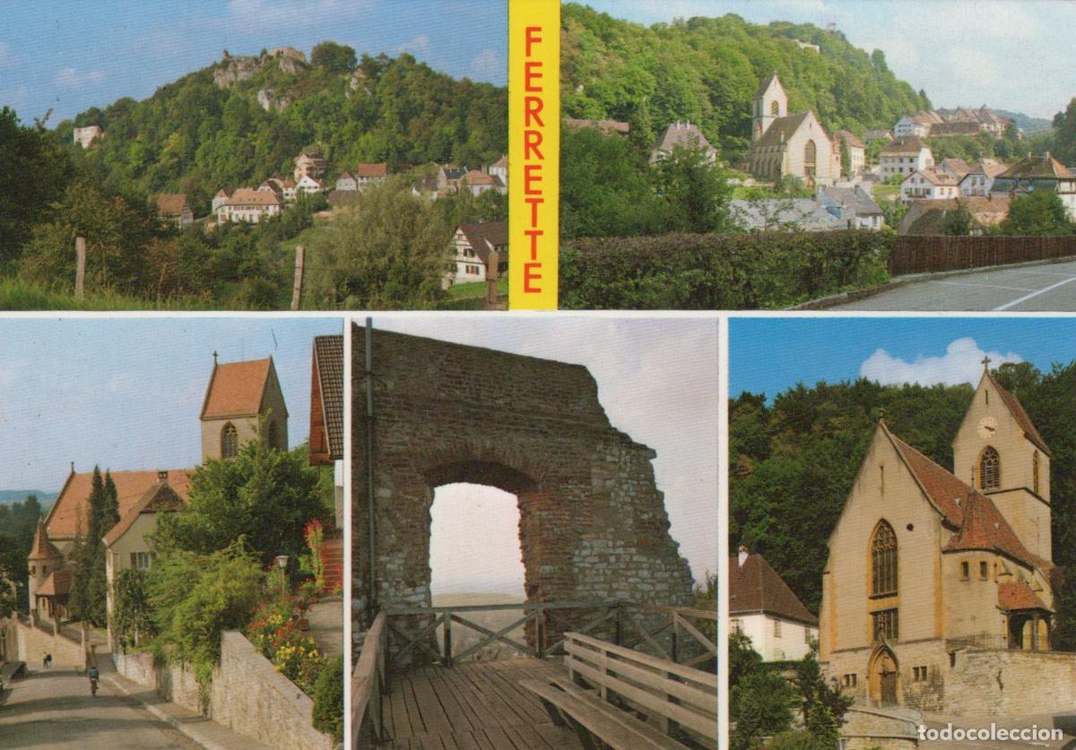 Cartes Postales: France Ferrette General View Chateau And St Bernard Church *YBB342