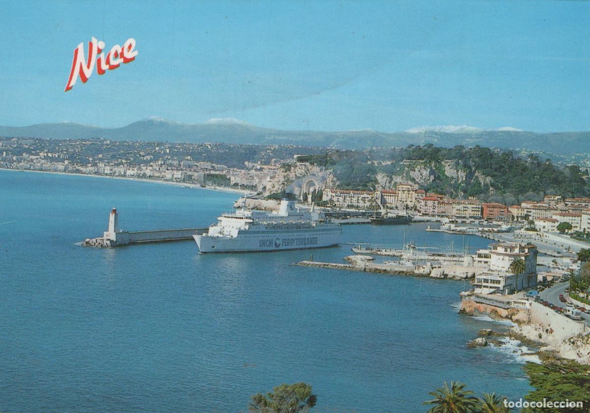 Postales: France Nice Car Ferry Napoleon Departing Port Cote D Azur *YBB297