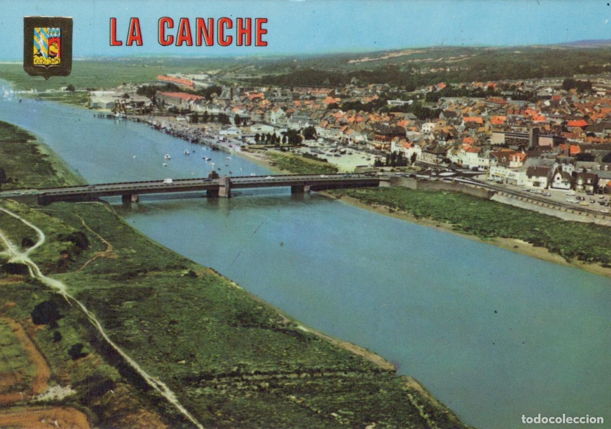 Postkarten: France Etaples La Canche River With Bridge And Town Pas De Calais *YBB377