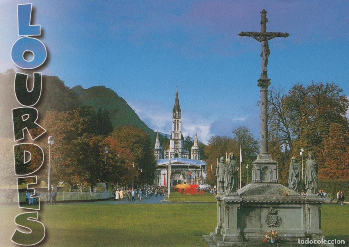 Postkarten: France Lourdes The Way Of The Cross And The Basilica Religious *YBB382