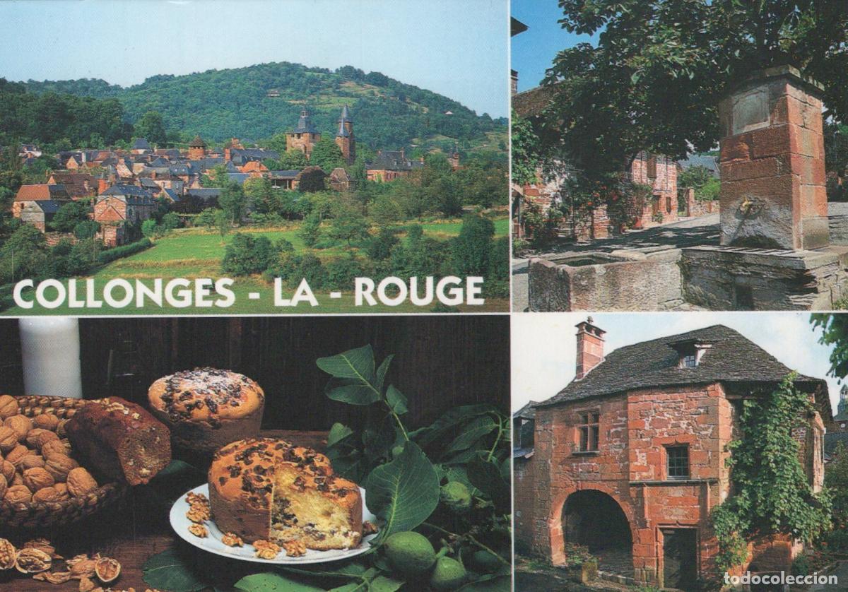 Postales: France Limousin Collanges La Rouge Village View Fountain And Local *YBB317