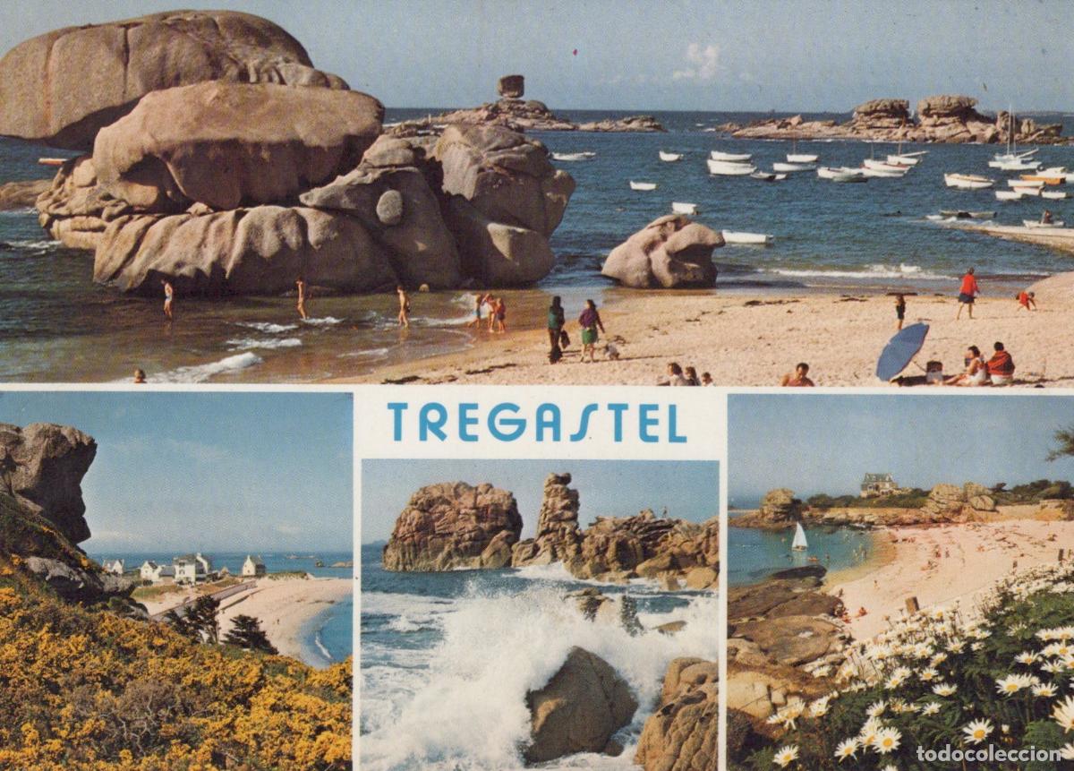 Postales: France Tr&eacute;gastel Tregastel Brittany Pink Granite Coast Beaches Rock *YBB426