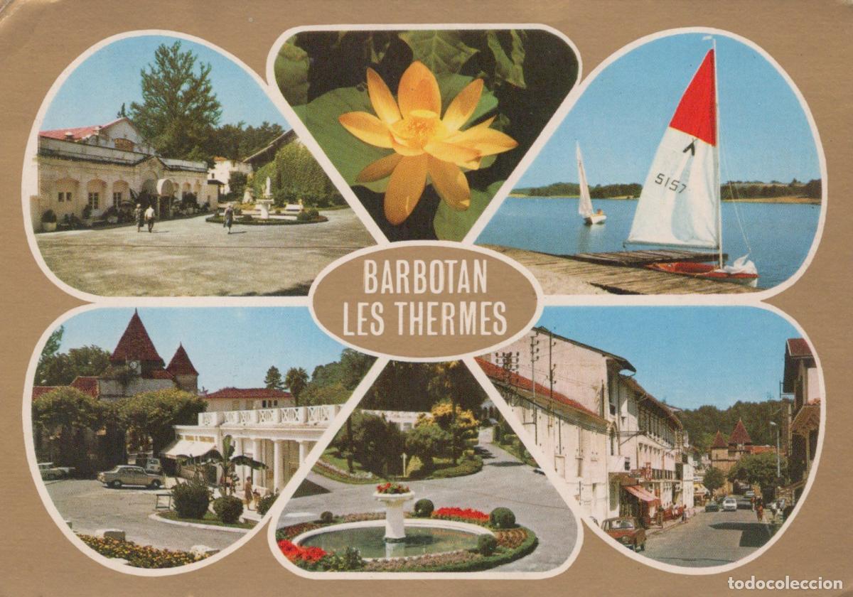Postales: France Barbotan Les Thermes Multi View With Lake And Architecture *YBB402