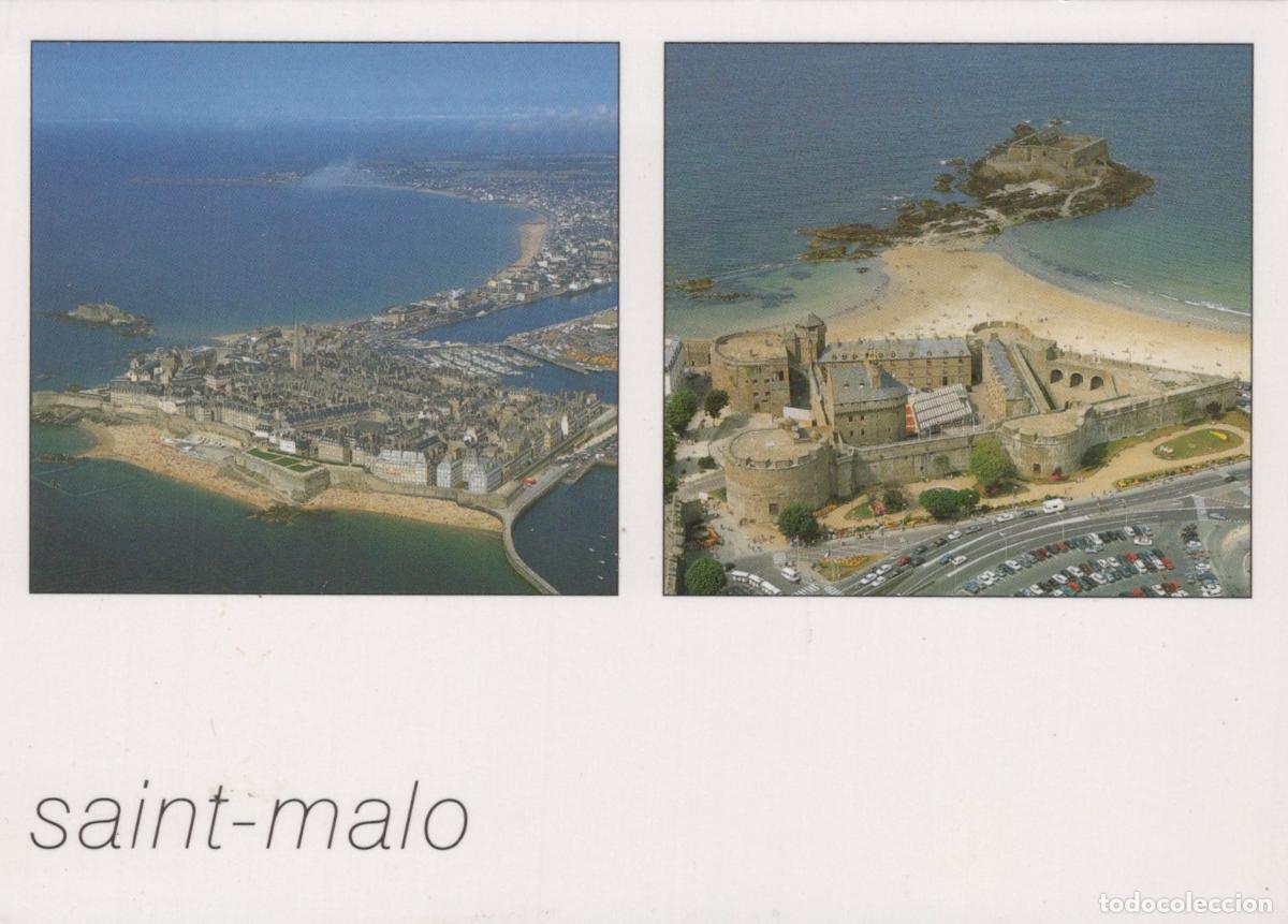 Cartes Postales: France Saint Malo Brittany Aerial View Of Walled City And Fort *YBB458