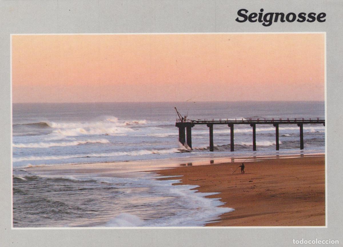 Cartes Postales: France Aire Seignosse Landes Beach With Pier And Waves At Sunset *YBB432