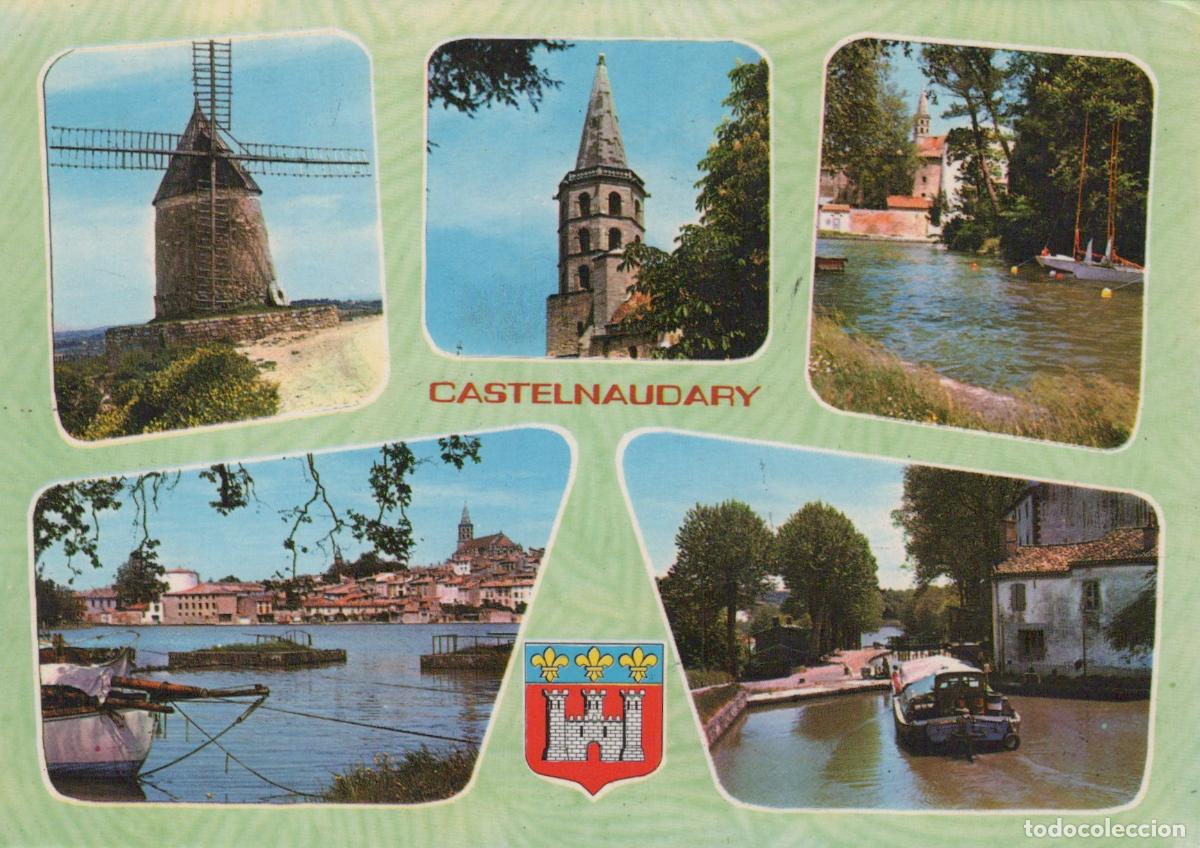 Cartes Postales: France Castelnaudary Multi View With Windmill Church Canal *YBB332