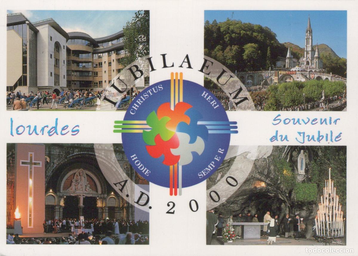 Cartes Postales: France Lourdes Jubilee 2000 Sanctuary Grotto Basilica Architecture *YBB461