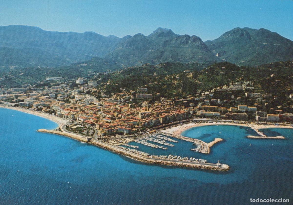 Cartes Postales: France Menton Aerial View Of City Coastline And Mountains *YBB468