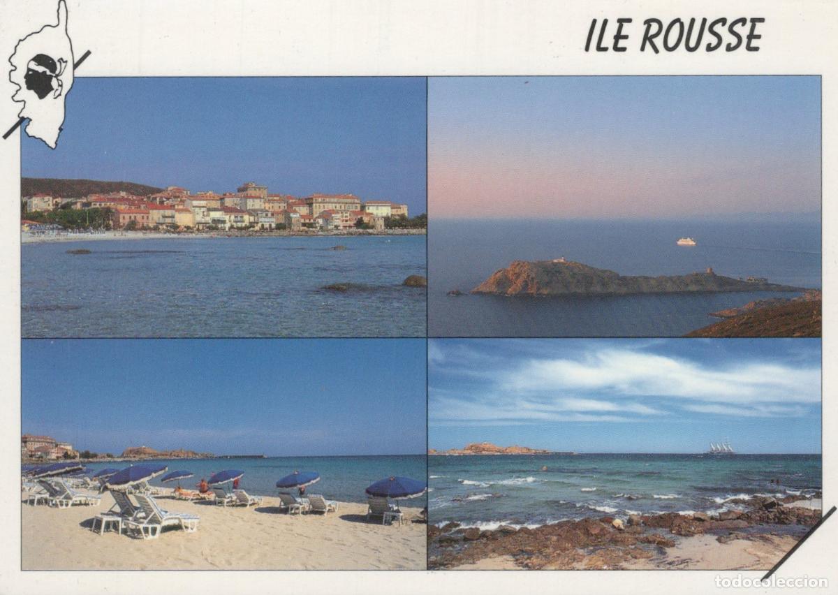 Cartes Postales: France Ile Rousse Coastal Views Town Beach Sea And Islands *YBB364