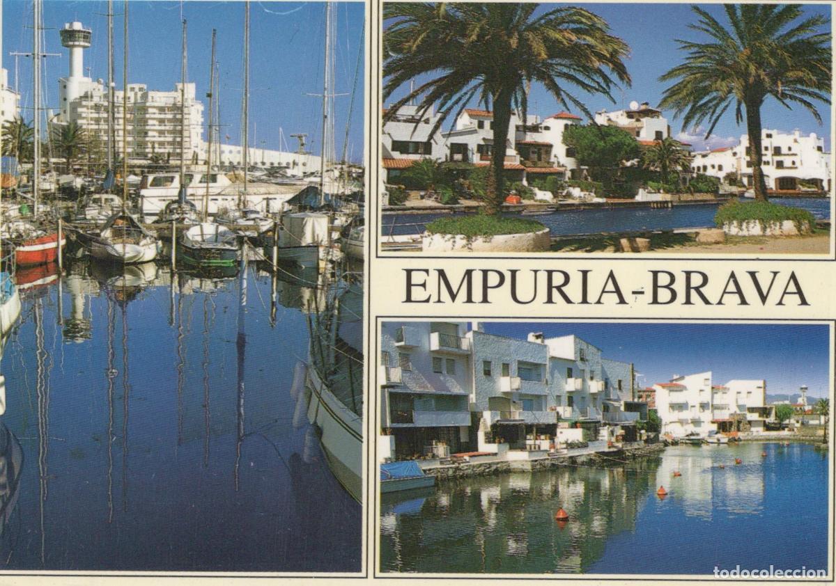 Postais: Spain Barcelona Empuriabrava Marina And Canals With Boats And Palm Trees *YBB511