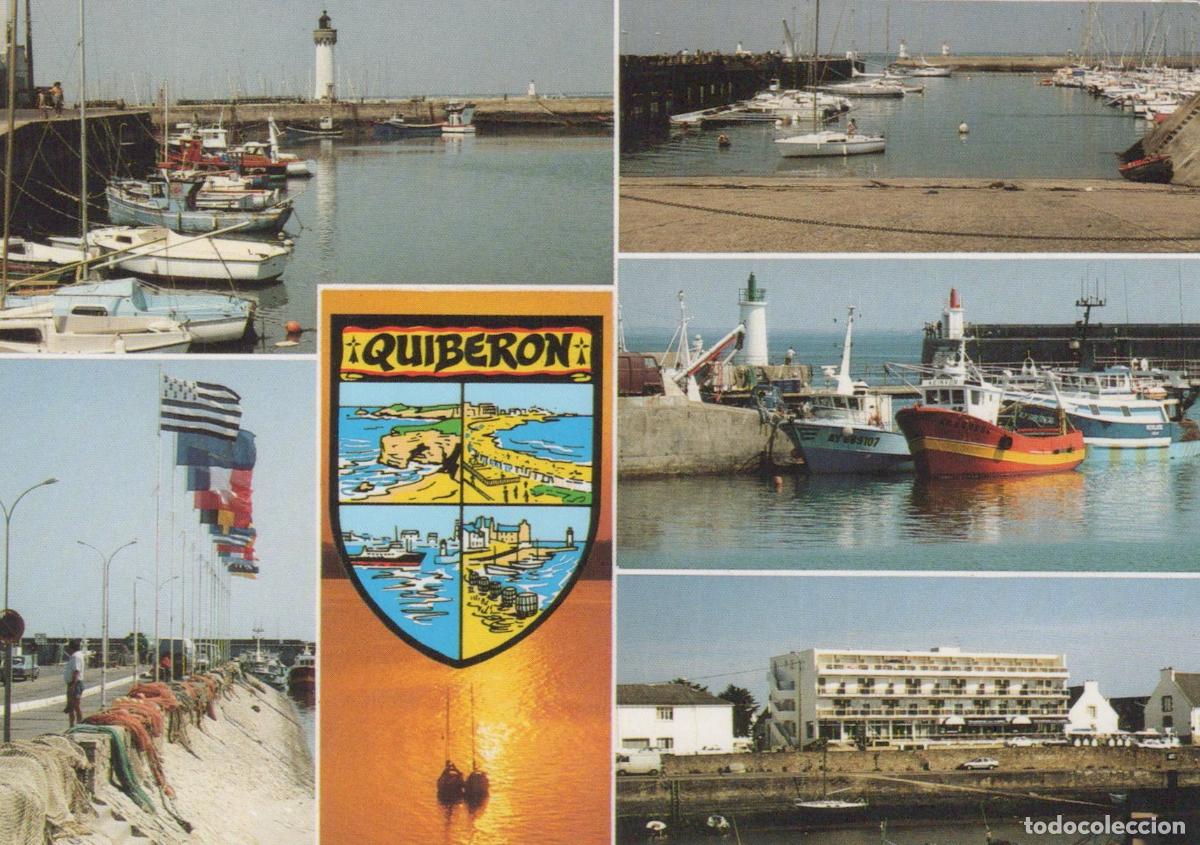 Postais: France Quiberon Brittany Coastal Views Port Boats Lighthouse *YBB487