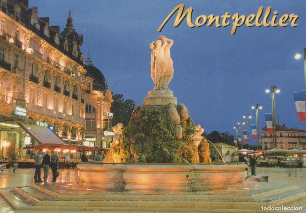 Postais: France Montpellier Fountain Of Three Graces Place De La Com&eacute;die *YBB521