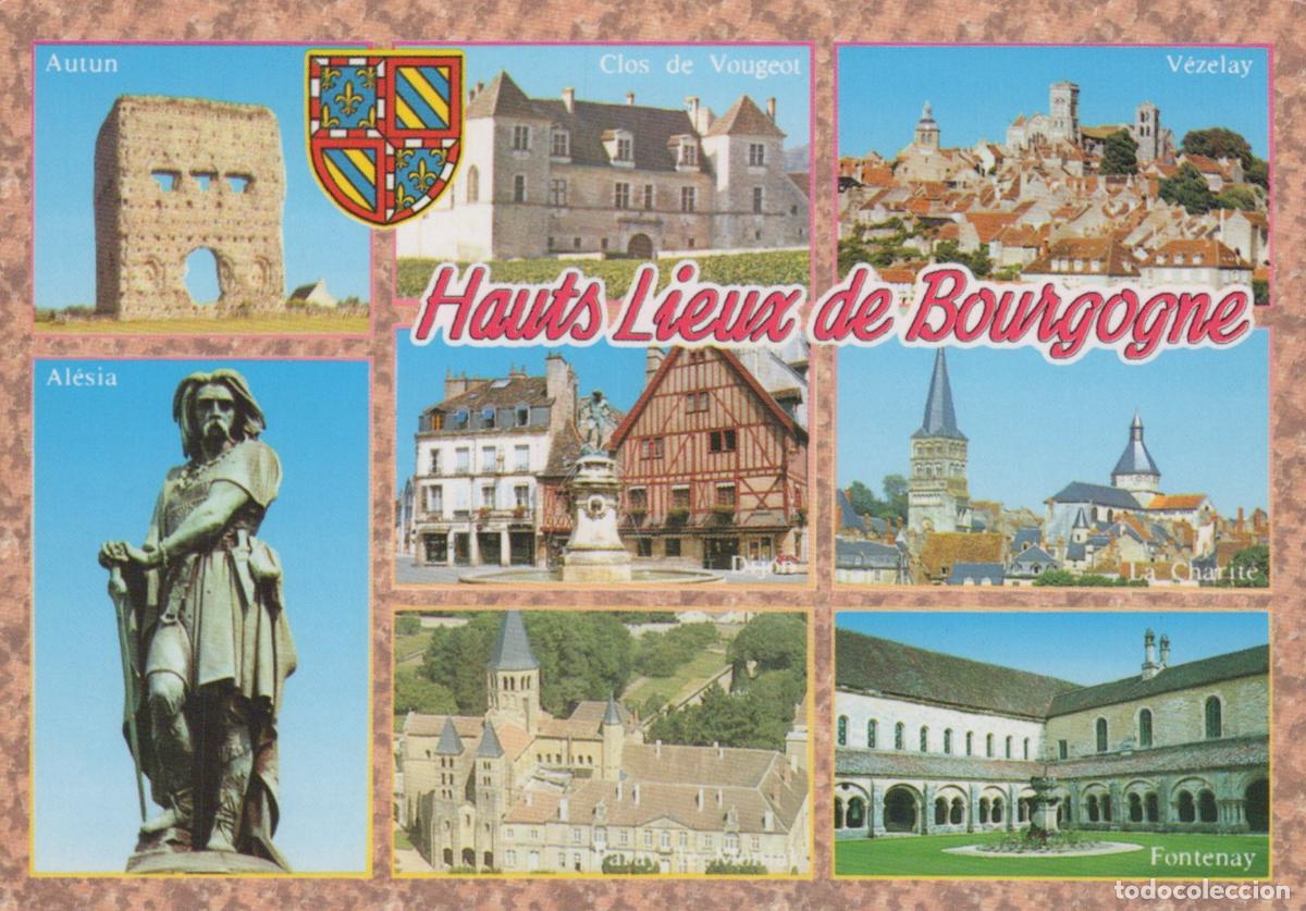 Postais: France Autun High Places Of Burgundy Multi View Alesia Vezelay Fontenay *YBB360