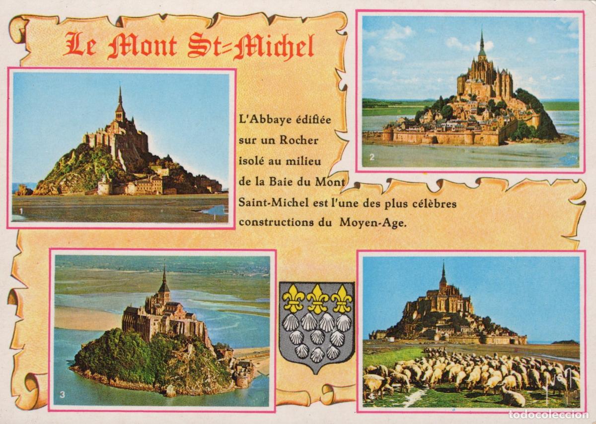 Postais: France Le Le Mont Saint Michel Sheep Aerial View Collage *YBB499