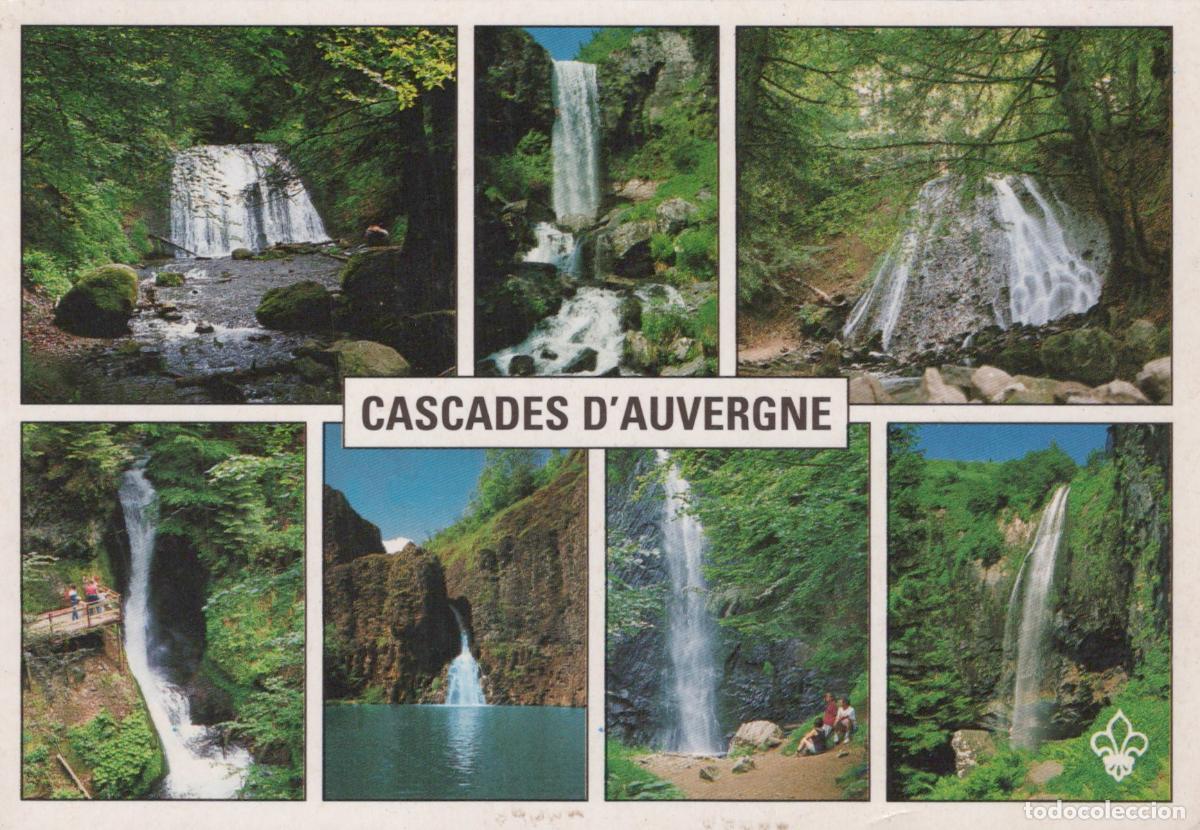 Postais: France Clermont Ferrand Auvergne Waterfalls Scenic Landscape Collage *YBB524