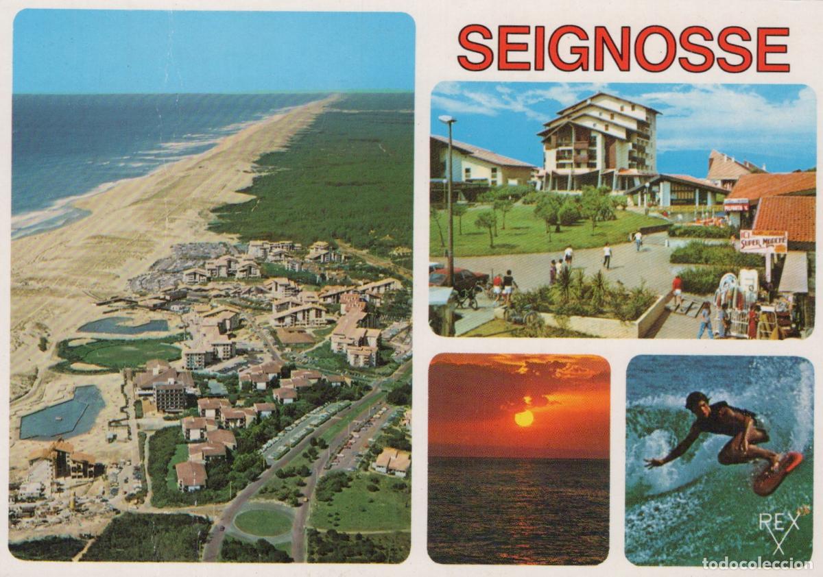 Cartes Postales: France Seignosse Le Penon Aerial View Beach Town Sunset Surfing *YBB510