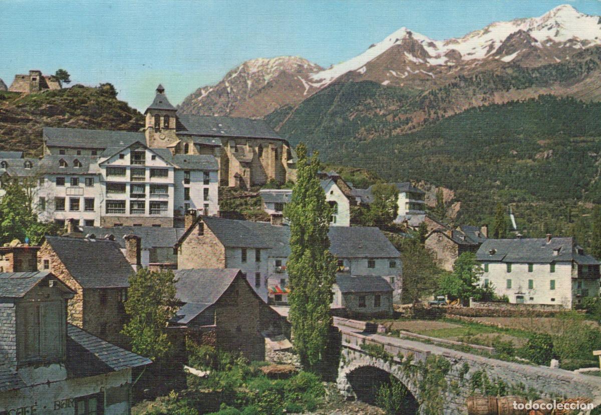 Postcards: Spain Huesca Sallent De Gallego Pyrenees Mountain Village With Stone *YBB404