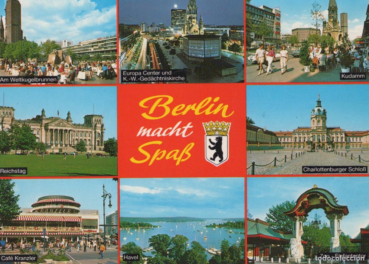Cartes Postales: Germany Charlottenburg Collage Europe Center Reichstag Palace Havel *YBB540