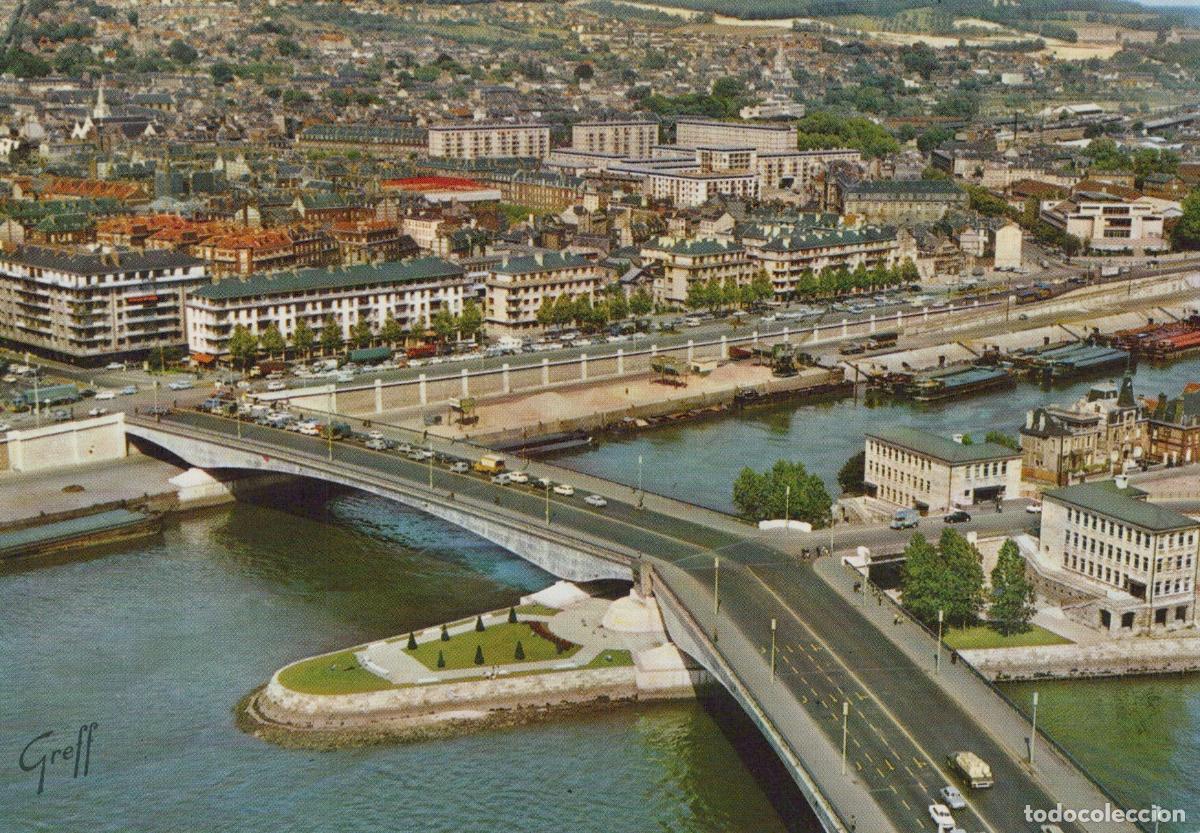 Cartes Postales: France Rouen Pont Pierre Corneille Seine River Cityscape Aerial View *YBB414