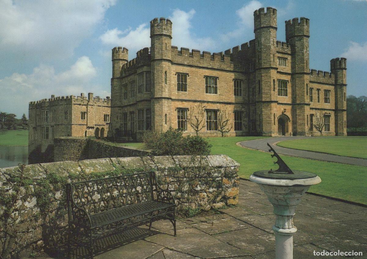 Postais: United Kingdom Maidstone Leeds Castle England With Sundial And Bench *YBB550