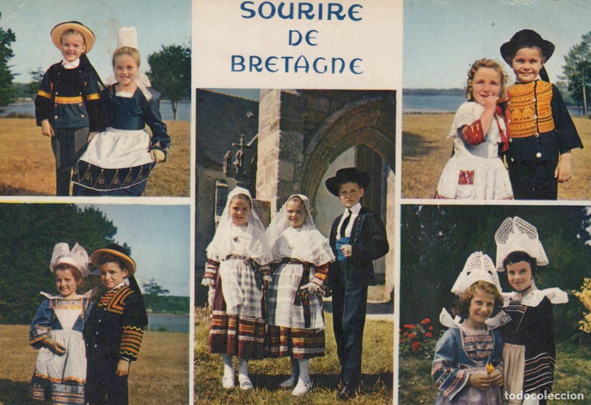 Cartes Postales: France Pont L Abbe Children In Traditional Breton Costumes *YBB555