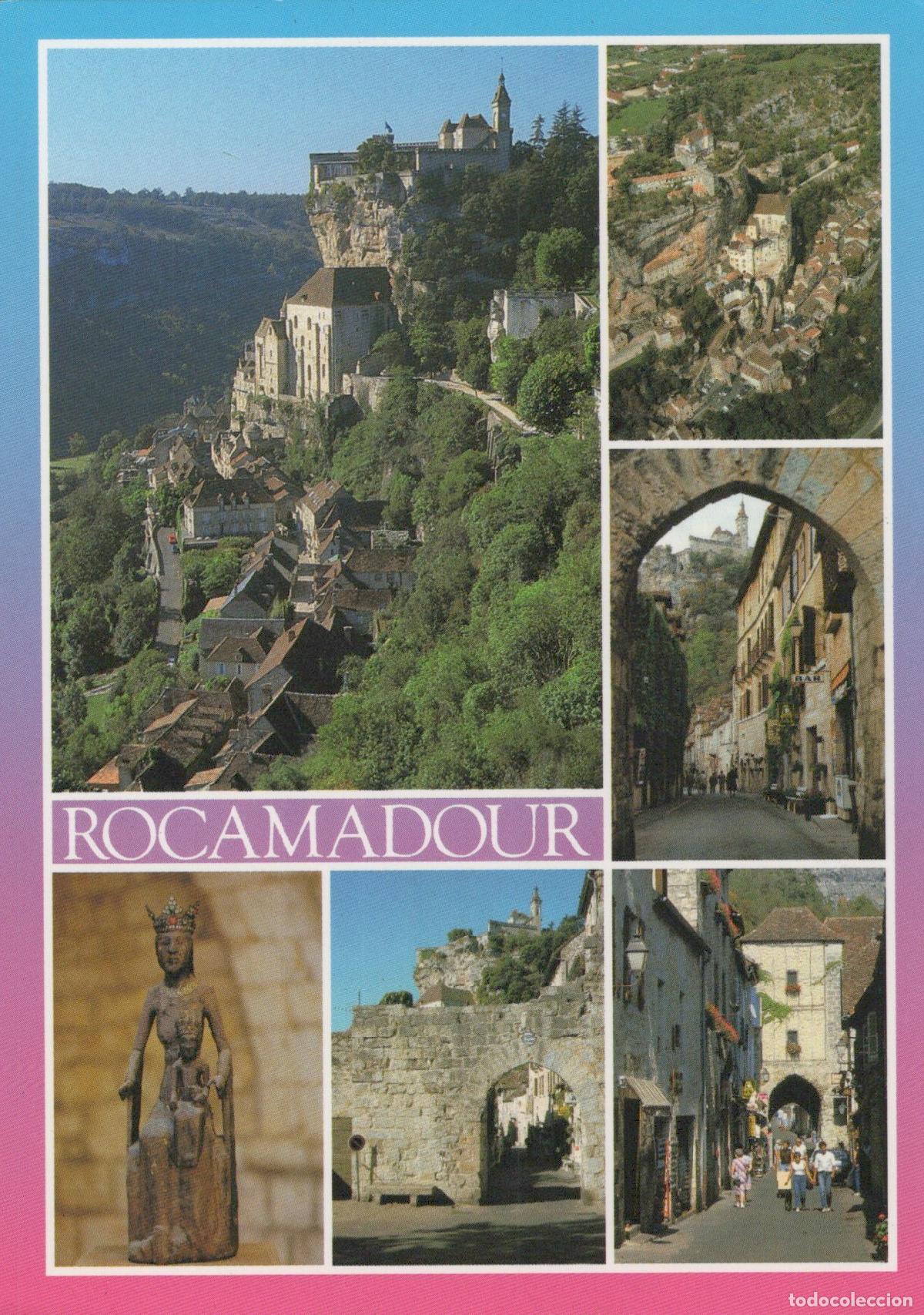 Cartes Postales: France Rocamadour Medieval Village Architecture Landscape Statue *YBB572