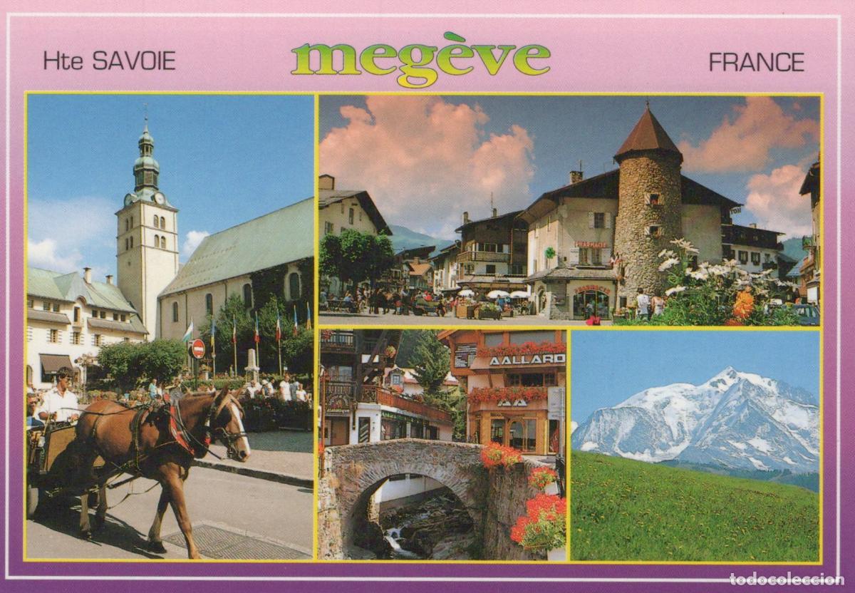 Cartes Postales: France Meg&egrave;ve Hte Savoie Village Scenes And Mont Blanc Mountain *YBB405