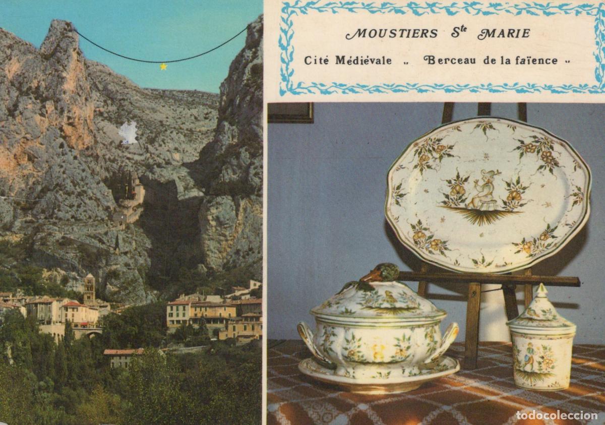 Postales: France Moustiers Sainte Marie Medieval City And Faience Pottery Display *YBB454