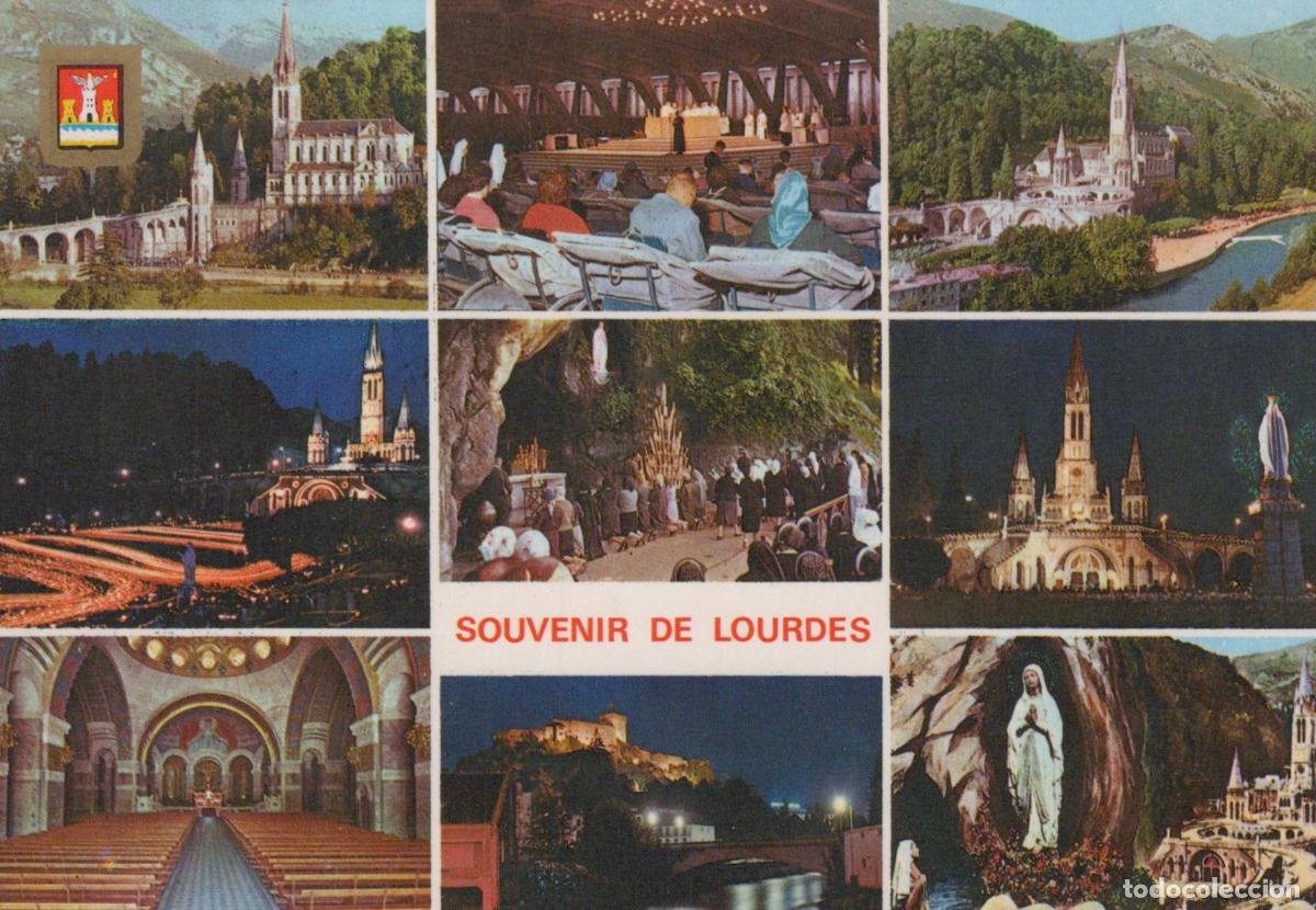 Cartoline: France Lourdes Collage Of Including The Sanctuary And Grotto *YBB459